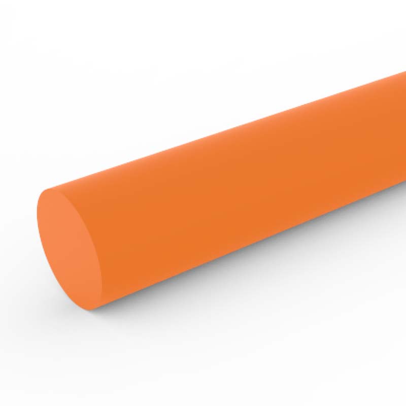 Ремень экструзионный ПУ беск. 86ShA D=10mm (красный гладкий)